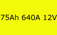 Akumulator 75Ah 70Ah